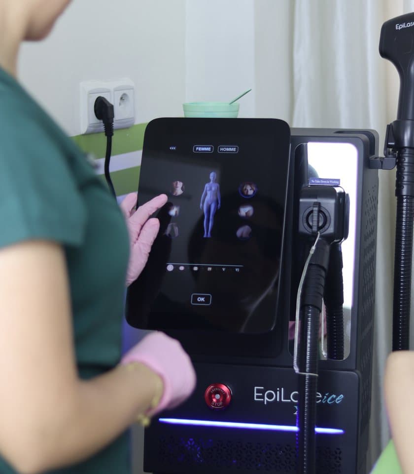 Appareil d'épilation laser du cabinet